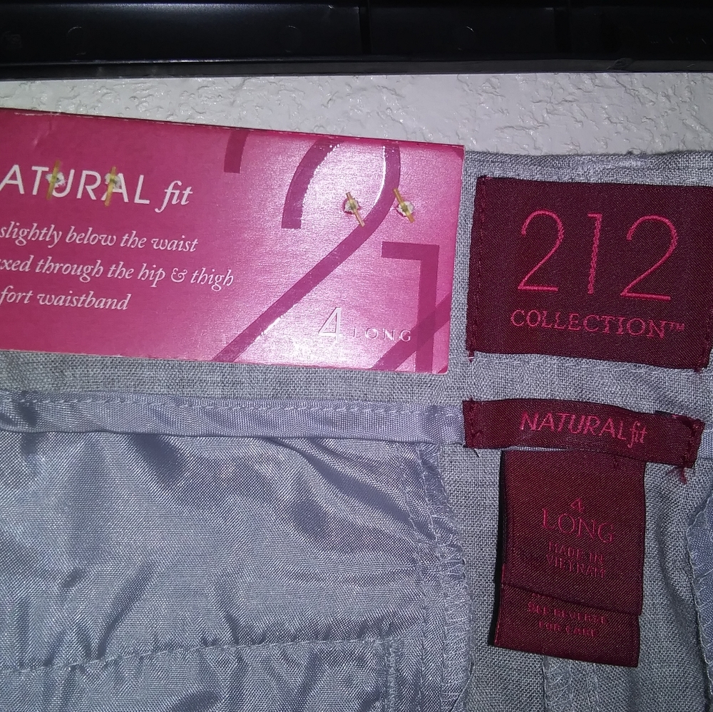 Natural fit, light grey business trousers, 4.